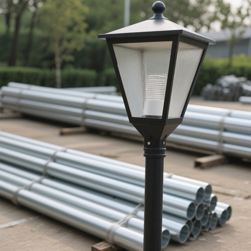 ¿Cuáles son los materiales de metal de uso común en la fabricación de lámparas de calle?